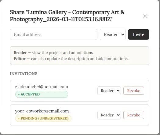 Share Projects